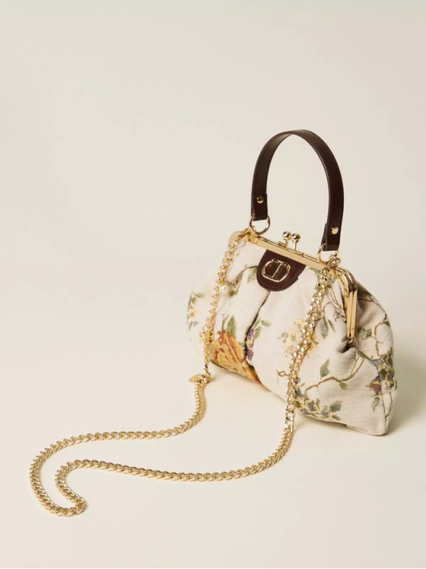 Сумка через плече / Парча перламутр