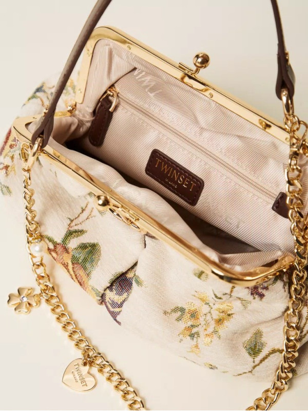 Сумка через плече / Парча перламутр