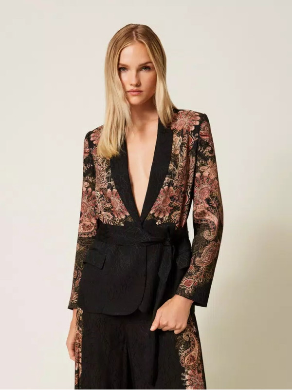 Блайзер/Пейслі Чорний/Іржавий