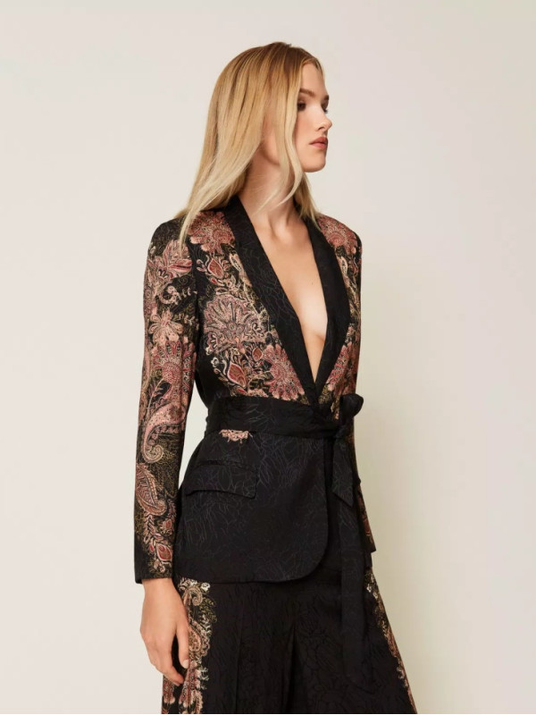 Блайзер/Пейслі Чорний/Іржавий