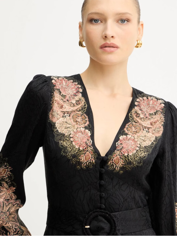 Сукня/Пейслі Чорний/Іржавий