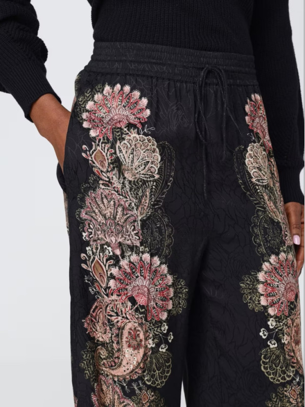 Штани/Пейслі Чорний/Іржавий