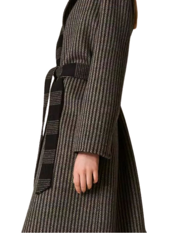 Пальто/Клітина чорний/білий