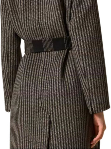 Пальто/Клітина чорний/білий