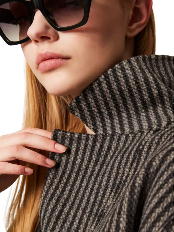 Пальто/Клітина чорний/білий