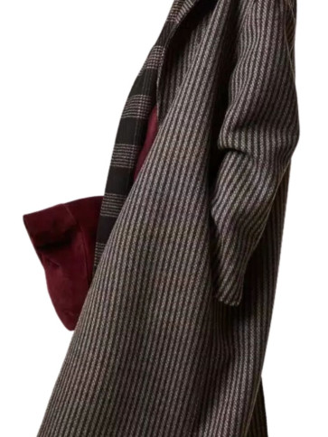 Пальто/Клітина чорний/білий