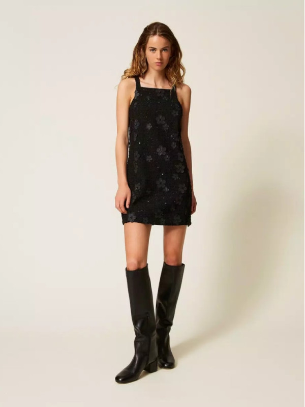 Сарафан/Букле чорні квіти