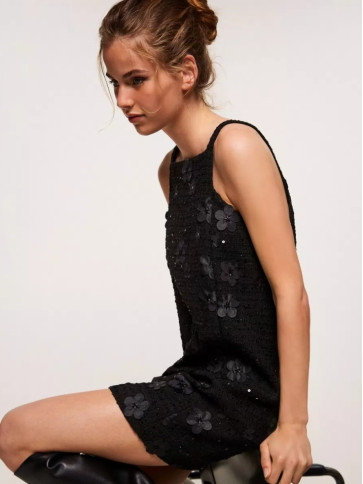 Сарафан/Букле чорні квіти