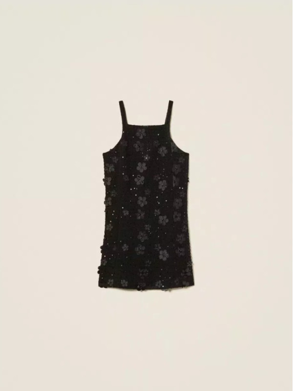 Сарафан/Букле чорні квіти