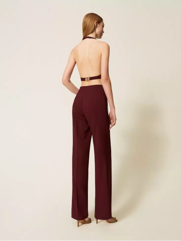 Штани з креп-каді/Винний