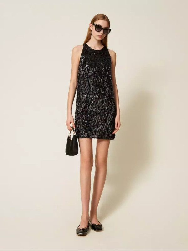 Сукня з блистками/Чорний