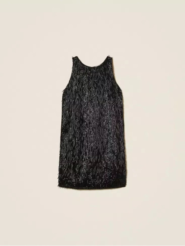 Сукня з блистками/Чорний