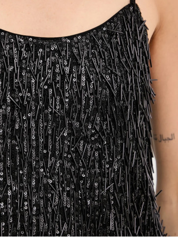 Топ з блистками/Чорний