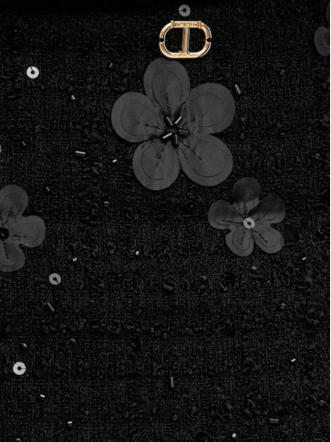 Спідниця/Букле чорні квіти