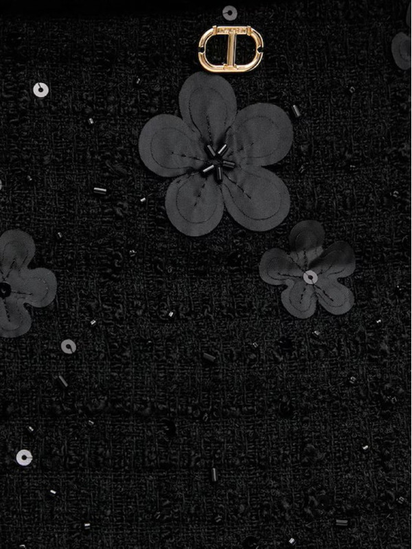 Спідниця/Букле чорні квіти