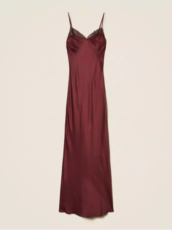 Атласна сукня/Винний