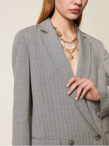 Піджак блейзер/Сіра смужка