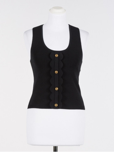 Топ в'язаний/Чорний