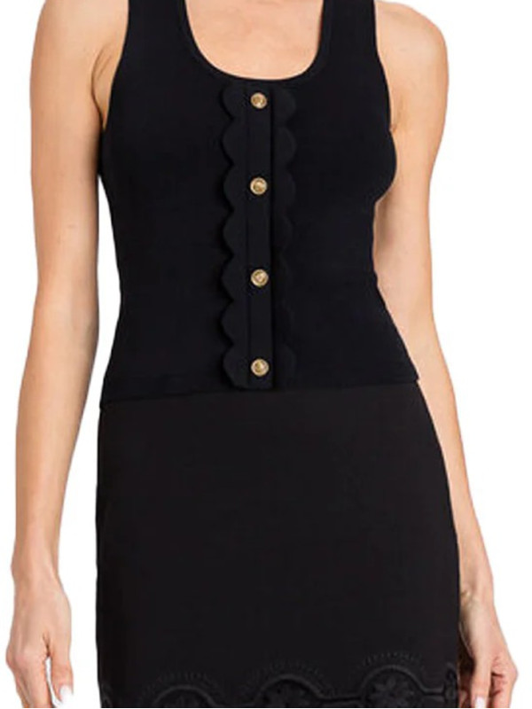 Топ в'язаний/Чорний