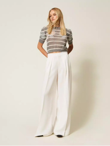 Светр з мохеру/Смугастий меланж