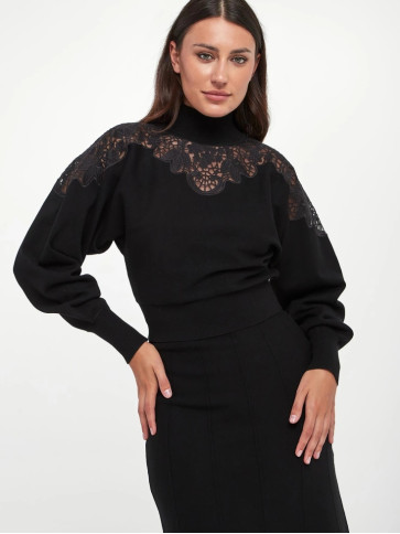 В'язана водолазка/Чорний