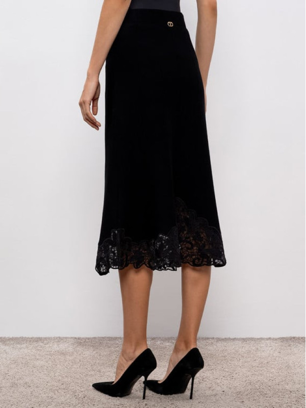 В'язана спідниця/Чорний