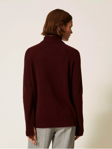 Максі - светр/Винний