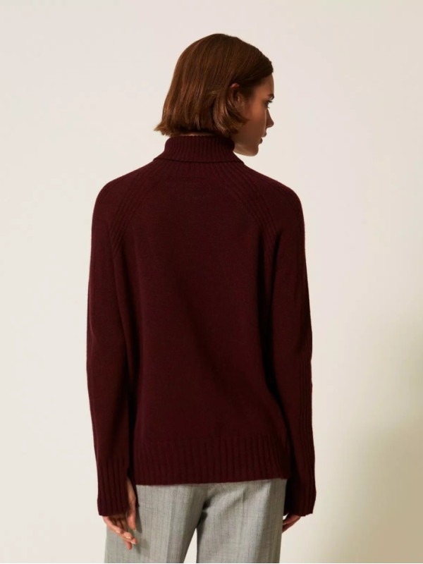 Максі - светр/Винний