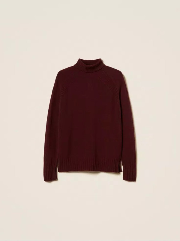 Максі - светр/Винний