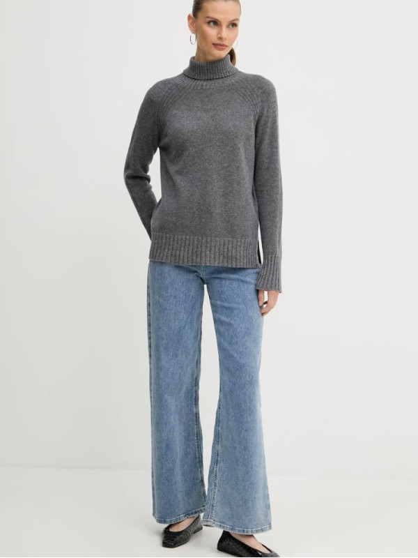 Светр з кашеміром/Сірий меланж