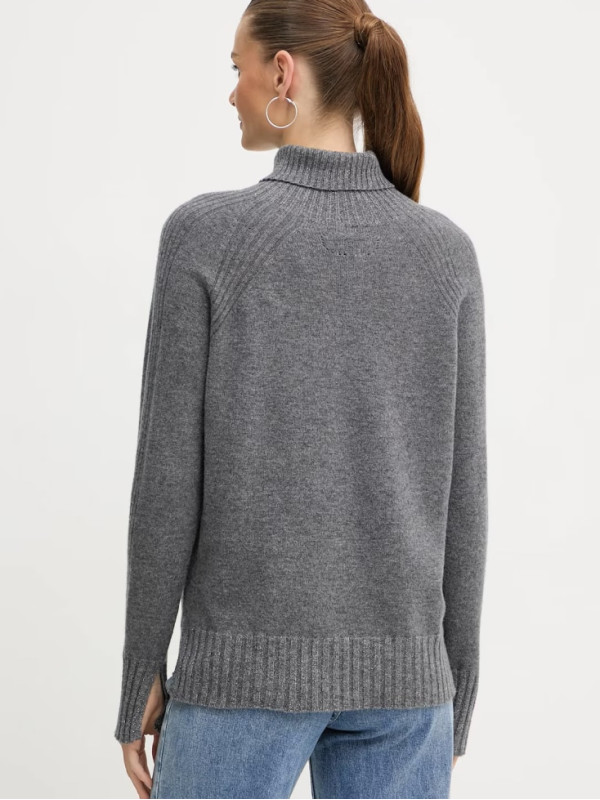 Светр з кашеміром/Сірий меланж