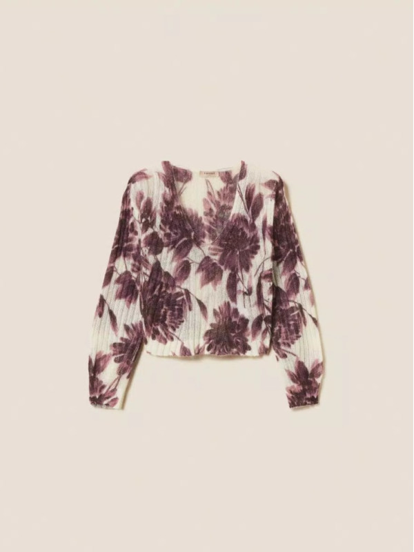 Светр з квітами/Винні жоржини