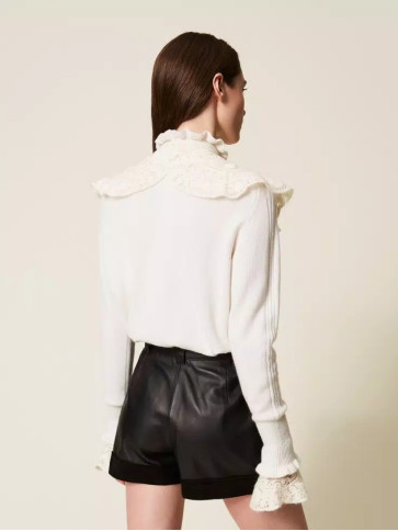 Шорти шкіряні/Чорний