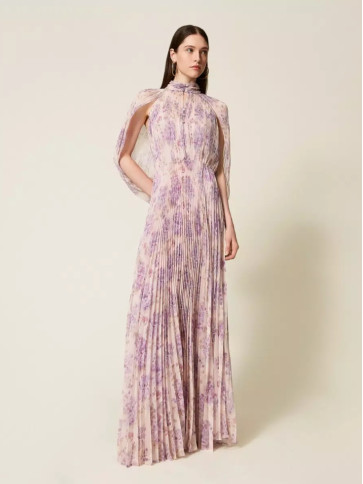 Сукня / Чорна / пурпурова квітка