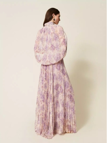 Сукня / Чорна / пурпурова квітка