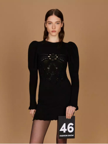 Сукня в'язана/Чорний