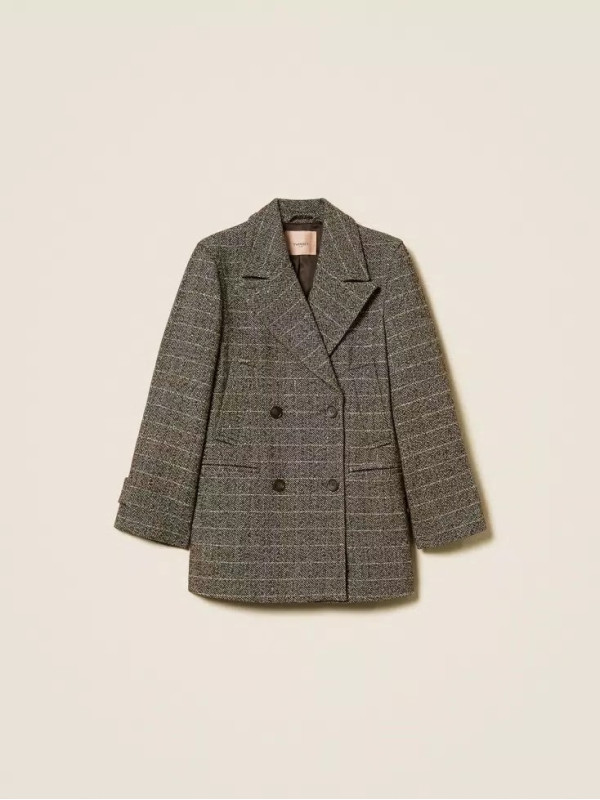 Двобортний піджак/Коричнева ялинка