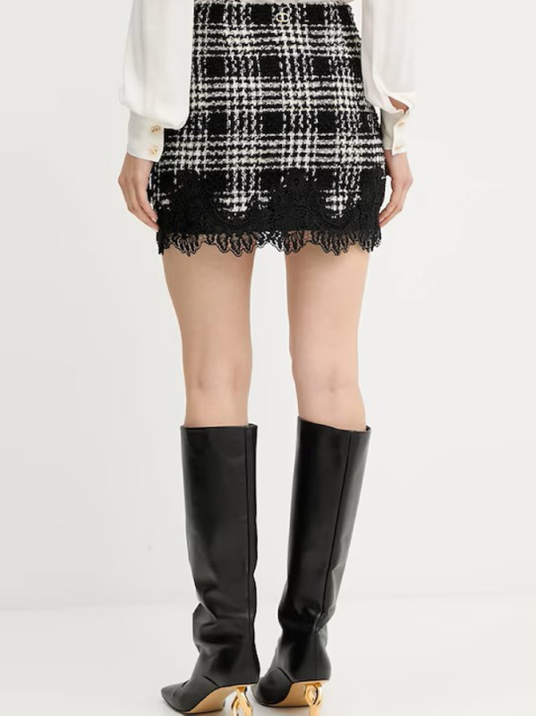 Спідниця/Клітина Чорний/Білий