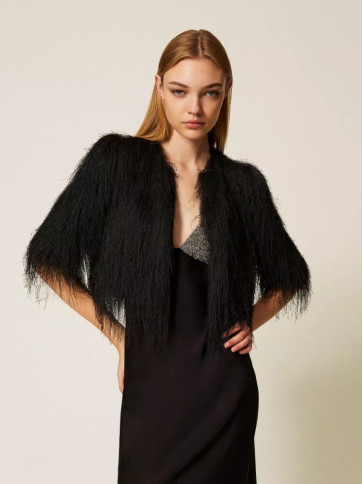 Піджак з бахромою/Чорний