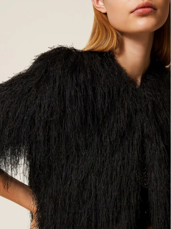 Піджак з бахромою/Чорний