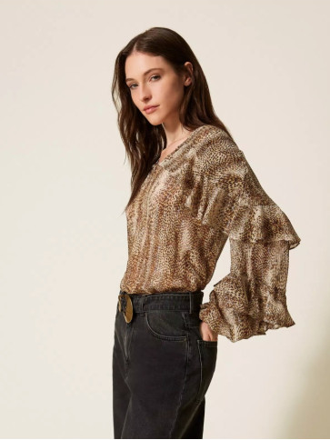 Блуза/Коричнева ящірка