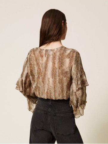 Блуза/Коричнева ящірка