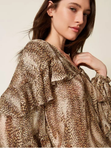 Блуза/Коричнева ящірка