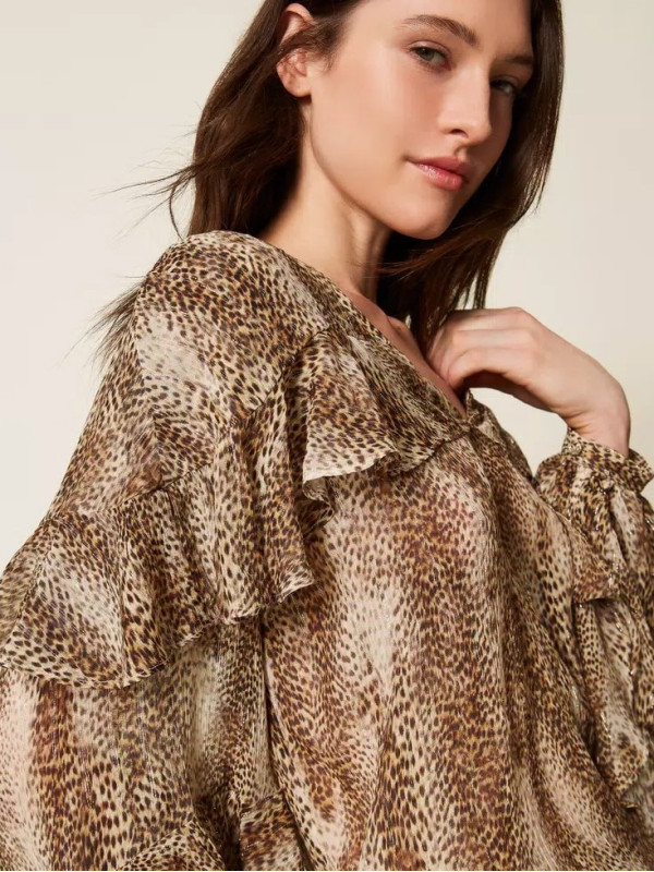 Блуза/Коричнева ящірка