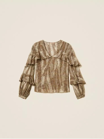 Блуза/Коричнева ящірка