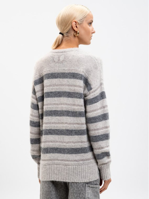 Светр/Середньо сірий меланж