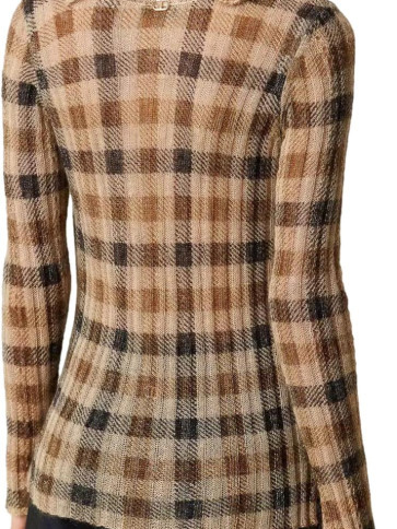 Светр/Клітина Верблюжий/Чорний