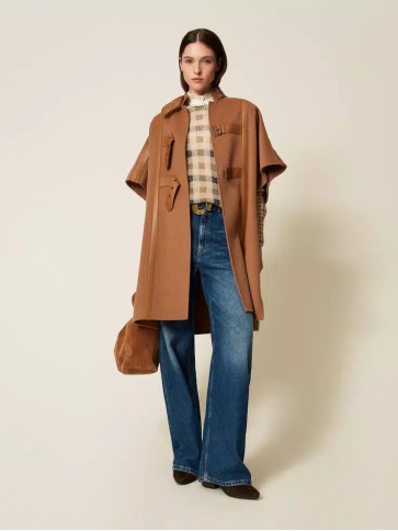 Джемпер/Клітина Верблюжий/Чорний