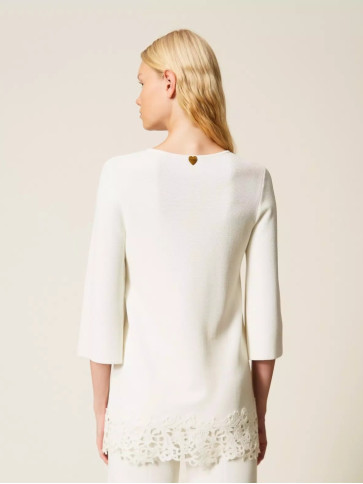 Максі светр / Білий