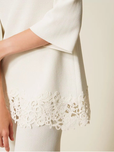 Максі светр / Білий